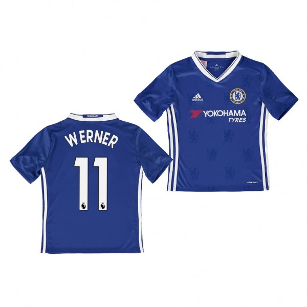 Youth Timo Werner Jersey Chelsea Blue Home Replica