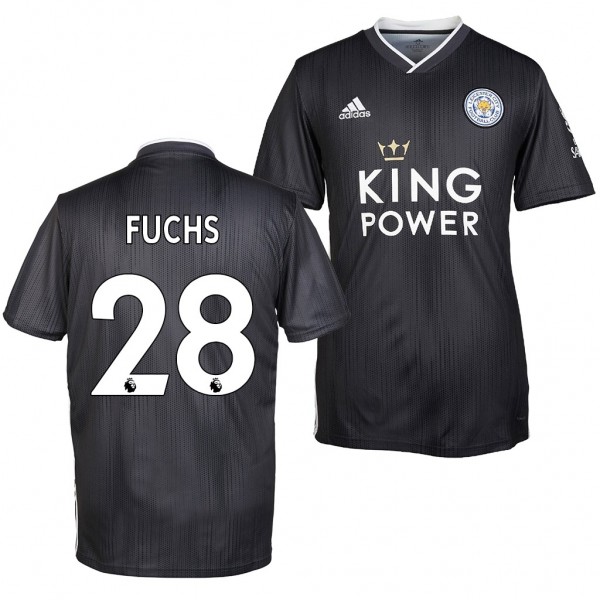Men's Leicester City Christian Fuchs Jersey Third 19-20 Black