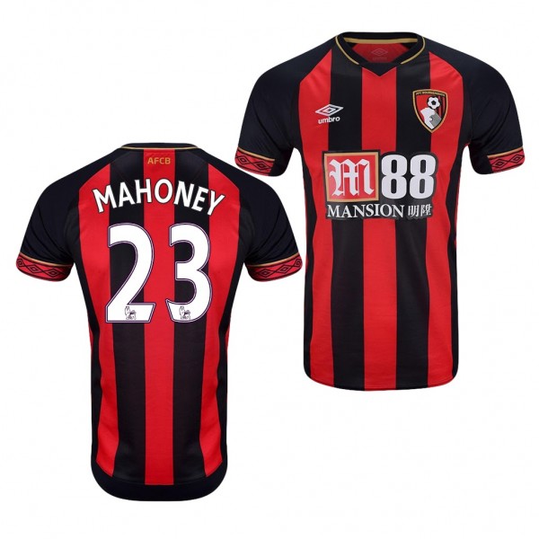 Men's Bournemouth Home Connor Mahoney Jersey Red Black