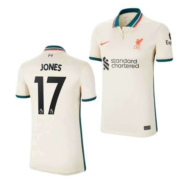 Women's Curtis Jones Jersey Liverpool Away Tan Replica 2021-22