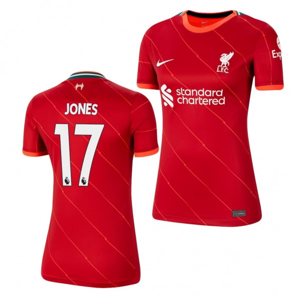 Women's Curtis Jones Jersey Liverpool Home Red Replica 2021-22