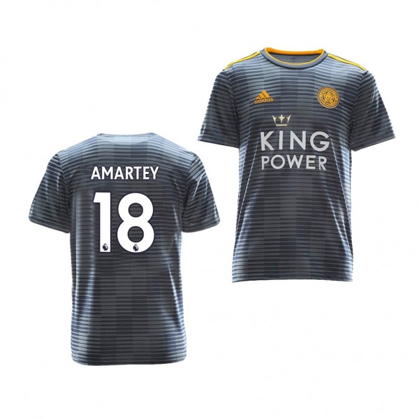 Youth Away Leicester City Daniel Amartey Jersey Gray