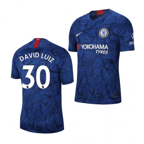 Men's Chelsea David Luiz Home Jersey 19-20