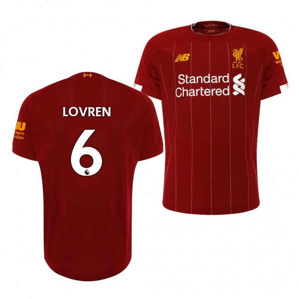 Men's Liverpool Dejan Lovren 19-20 Home Jersey