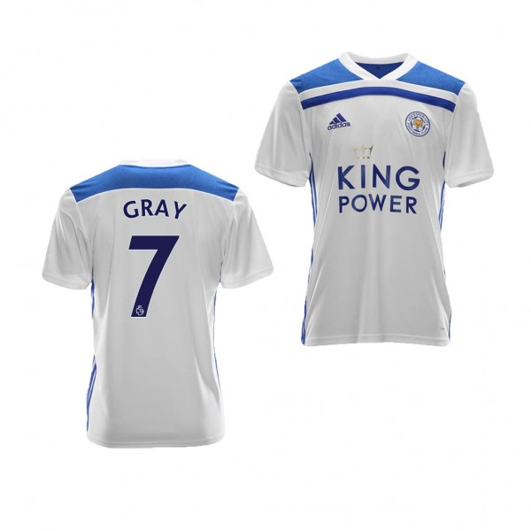Youth Third Leicester City Demarai Gray Jersey White