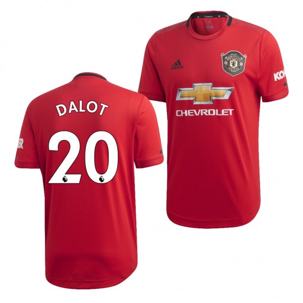 Men's Manchester United Diogo Dalot 19-20 Official Red Jersey