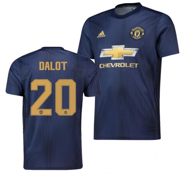 Men's Manchester United Diogo Dalot Jersey Cup Navy