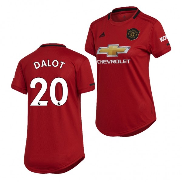 Women's Manchester United Diogo Dalot Jersey 19-20 Red