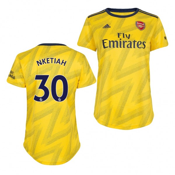Women's Arsenal Eddie Nketiah Away Jersey 19-20