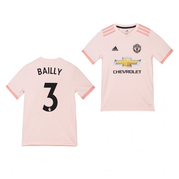 Youth Away Manchester United Eric Bailly Jersey Pink