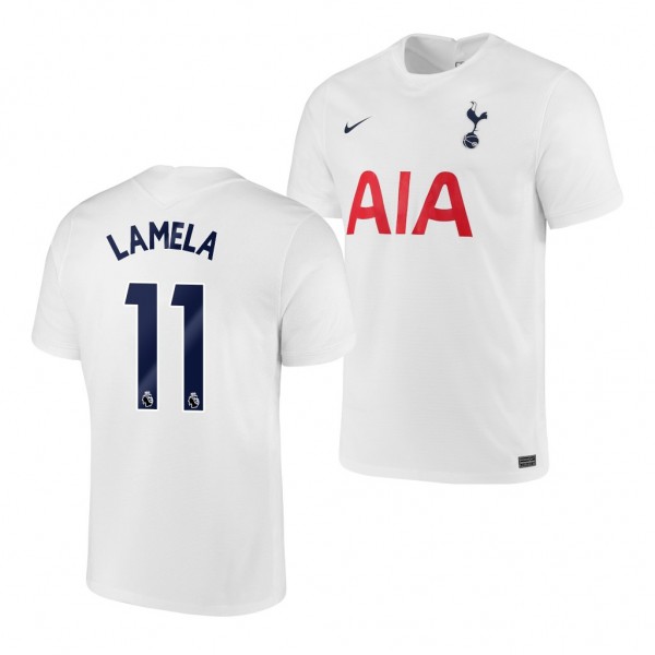 Men's Erik Lamela Tottenham Hotspur Home Jersey Breathe Stadium White 2021-22
