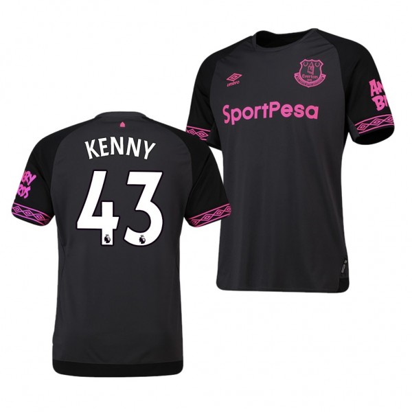 Men's Everton Jonjoe Kenny Away Carbon Black Jersey
