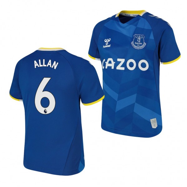 Youth Allan Jersey Everton 2021-22 Blue Home Replica