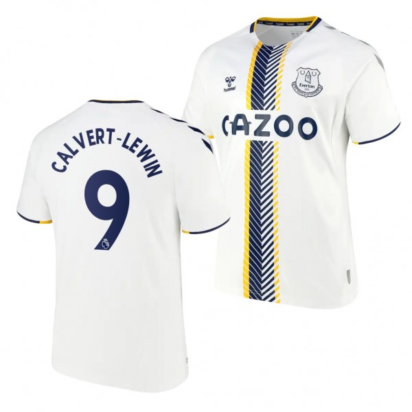 Youth Dominic Calvert-Lewin Jersey Everton 2021-22 White Third Replica