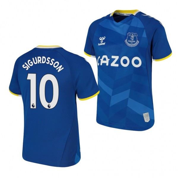 Youth Gylfi Sigurdsson Jersey Everton 2021-22 Blue Home Replica