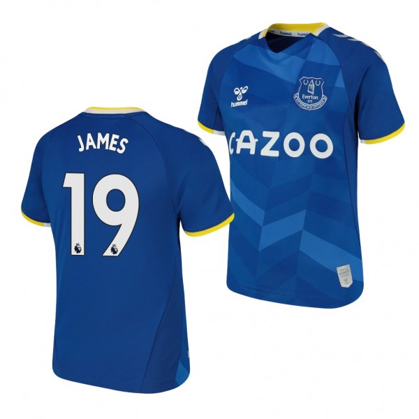Youth James Rodriguez Jersey Everton 2021-22 Blue Home Replica