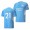 Men's Ferran Torres Manchester City 2021-22 Home Jersey Light Blue Replica