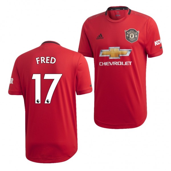 Men's Manchester United Fred 19-20 Official Red Jersey