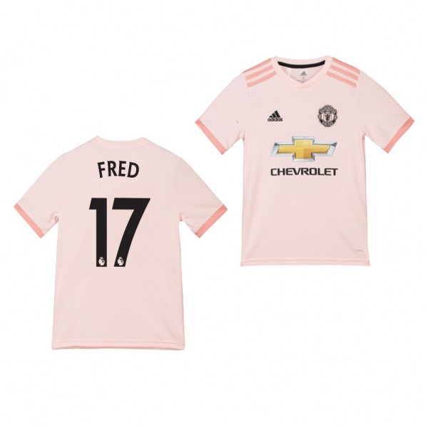 Youth Away Manchester United Fred Jersey Pink