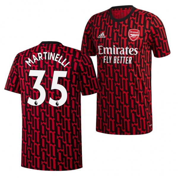 Men's Gabriel Martinelli Jersey Arsenal Pre-Match