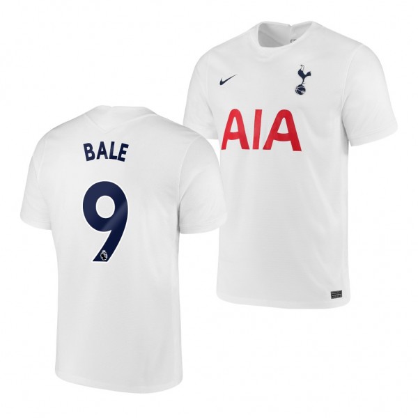 Men's Gareth Bale Tottenham Hotspur Home Jersey Breathe Stadium White 2021-22