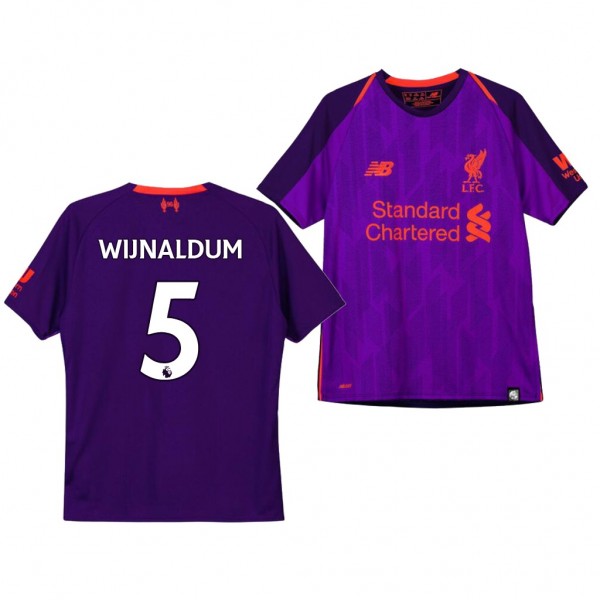 Youth Away Liverpool Georginio Wijnaldum Jersey Purple