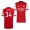Men's Granit Xhaka Arsenal 2021-22 Home Jersey Red White Replica