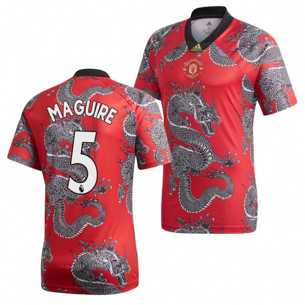 Men's Manchester United Harry Maguire Jersey Chinese New Year Dragon 2020