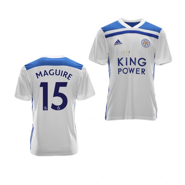 Men's Third Leicester City Harry Maguire Jersey White