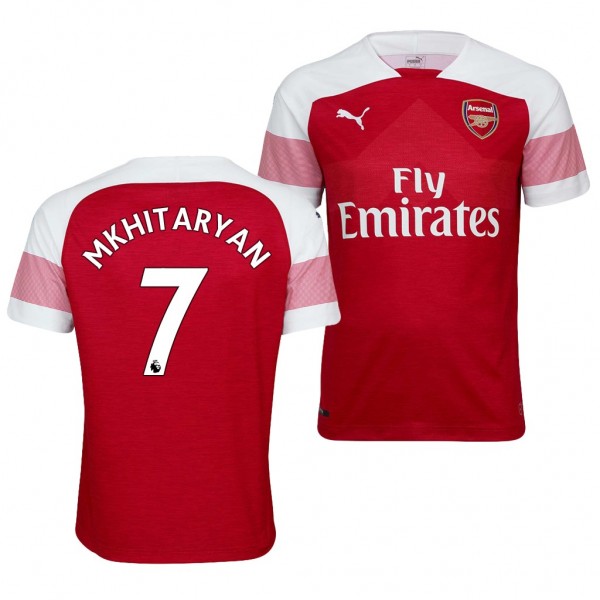 Men's Arsenal Home Henrikh Mkhitaryan Jersey Red