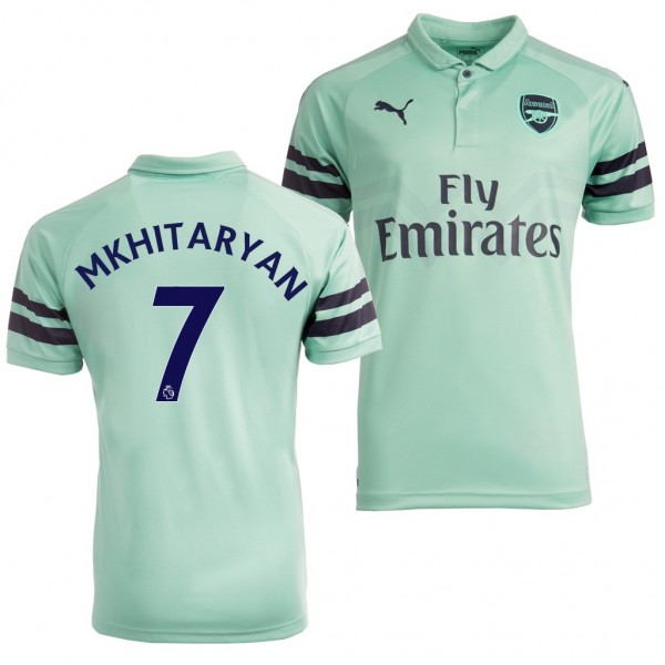 Men's Third Arsenal Henrikh Mkhitaryan Turquoise Jersey
