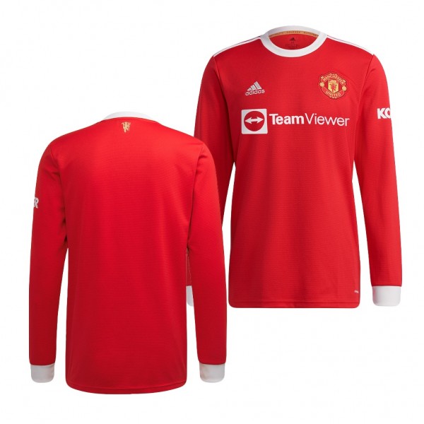 Men's Manchester United 2021-22 Home Jersey Replica Red