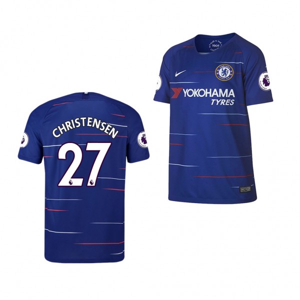 Youth Chelsea Andreas Christensen Home Replica Jersey