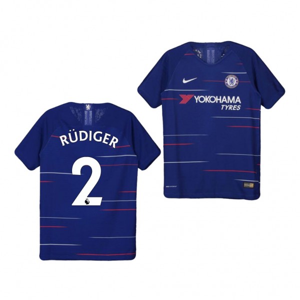 Youth Chelsea Antonio Rudiger Home Official Jersey