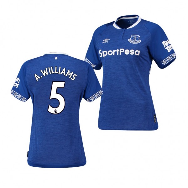 Women's Everton Ashley Williams Home Jersey Blue