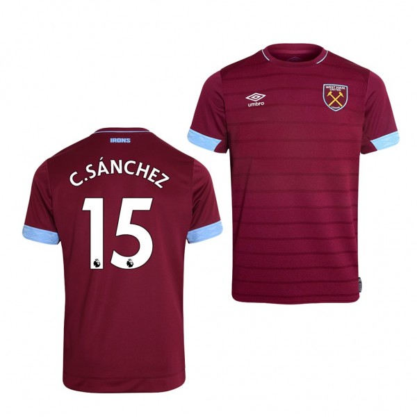 Youth West Ham United Carlos Sanchez Home Official Jersey