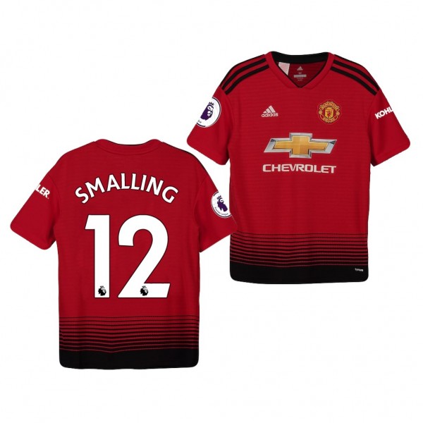 Youth Manchester United Chris Smalling Home Official Jersey