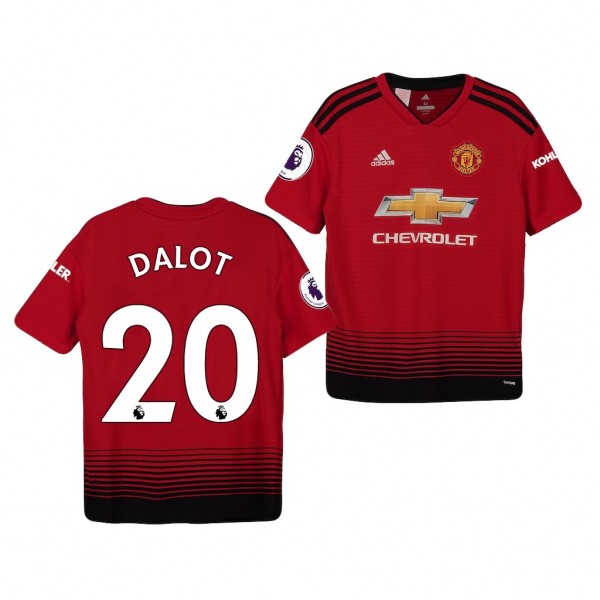 Youth Manchester United Diogo Dalot Home Official Jersey