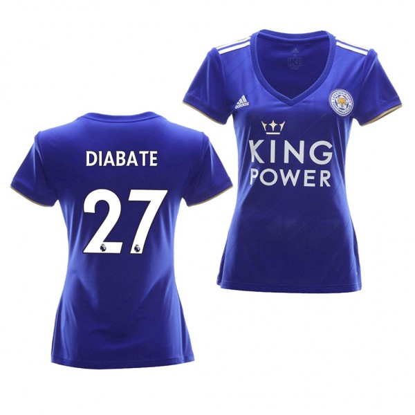 Women's Leicester City Fousseni Diabate Home Jersey Royal