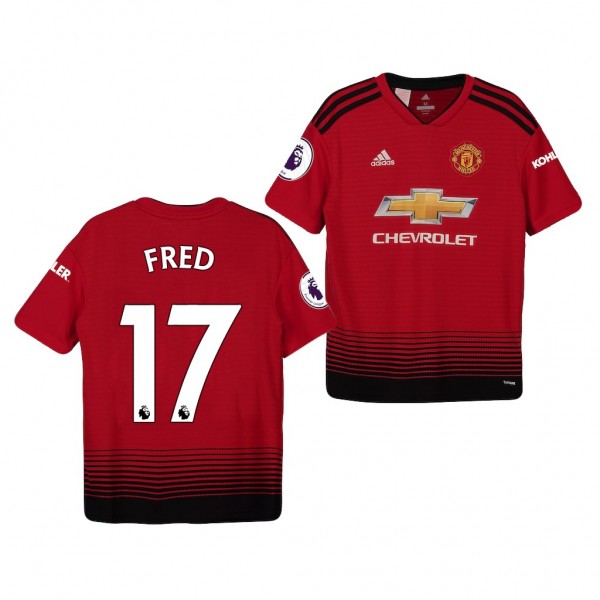 Youth Manchester United Fred Home Official Jersey