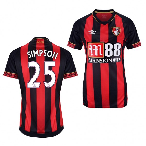 Women's Bournemouth Jack Simpson Home Jersey