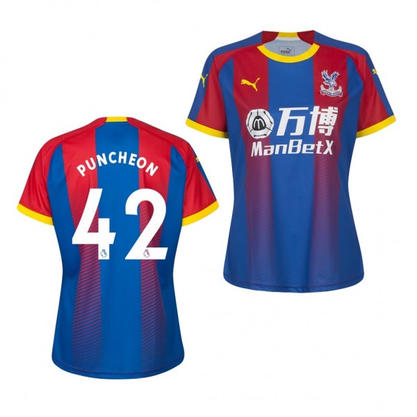 Women's Crystal Palace Jason Puncheon Home Jersey Blue Red