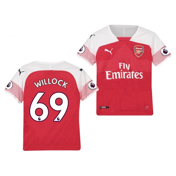 Youth Arsenal Joe Willock Home Official Jersey