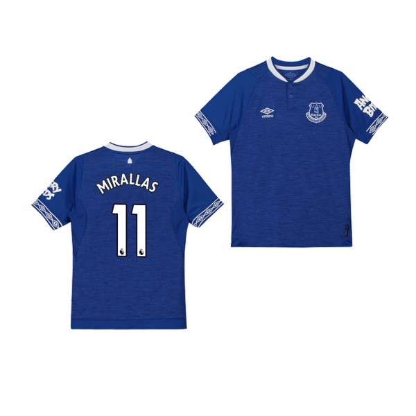 Youth Everton Kevin Mirallas Home Replica Jersey