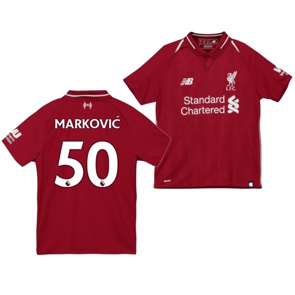 Youth Liverpool Lazar Markovic Home Official Jersey
