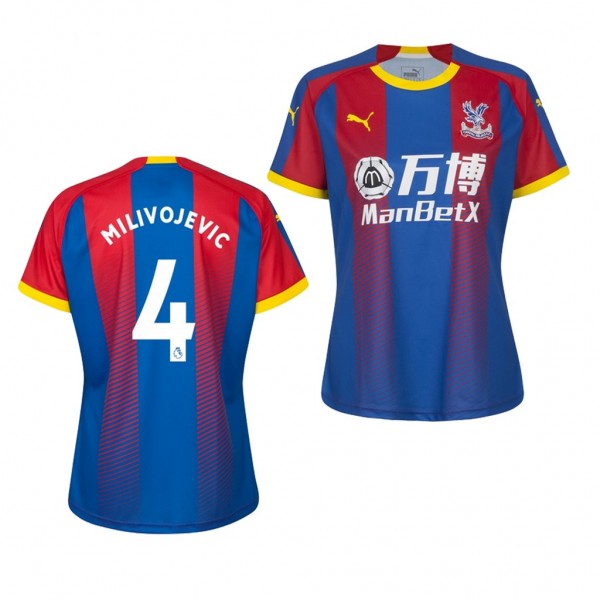 Women's Crystal Palace Luka Milivojevic Home Jersey Blue Red