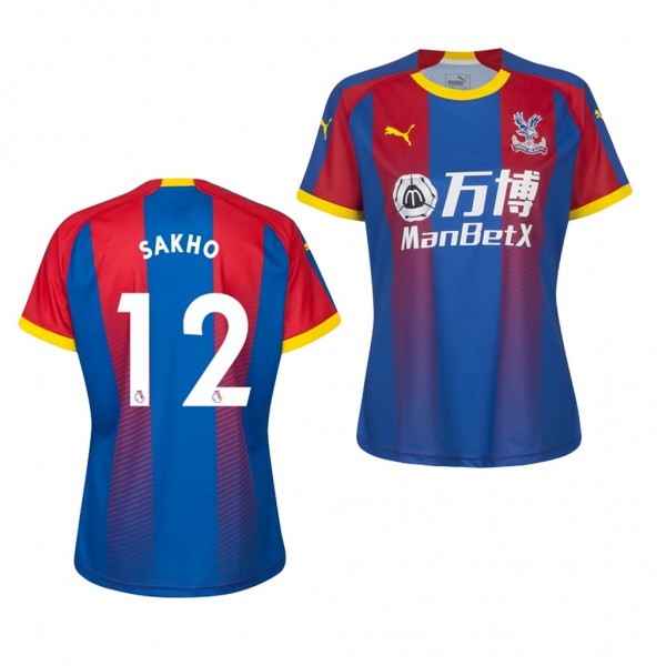 Women's Crystal Palace Mamadou Sakho Home Jersey Blue Red