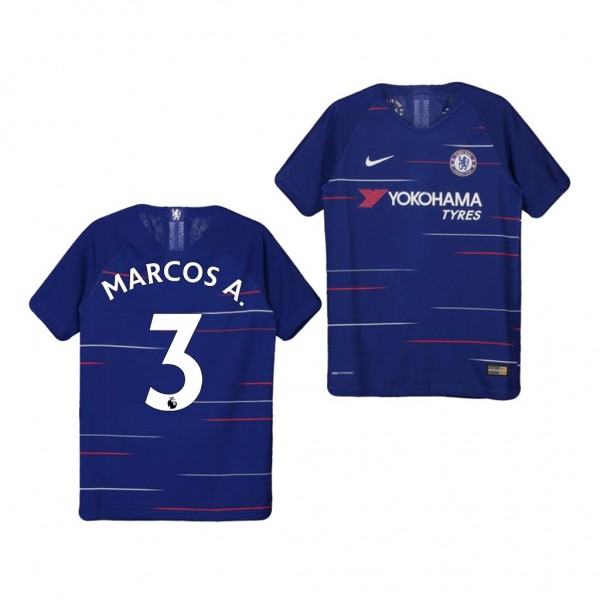 Youth Chelsea Marcos Alonso Home Official Jersey