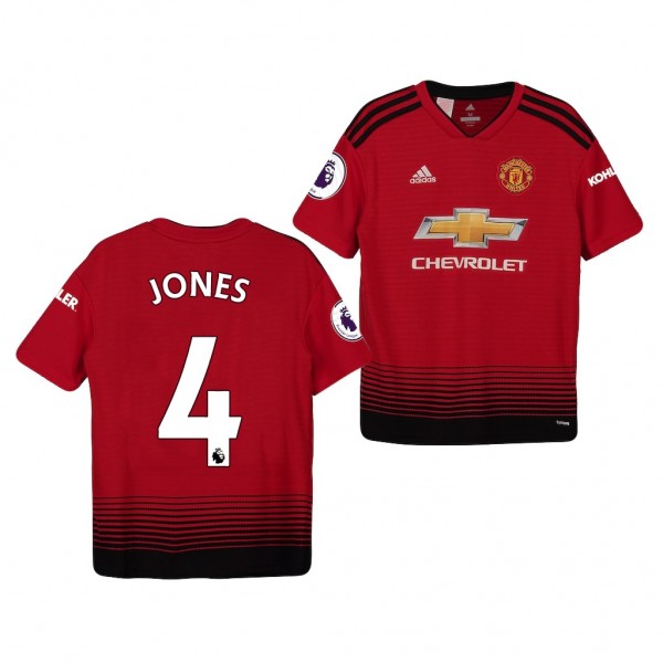 Youth Manchester United Phil Jones Home Official Jersey