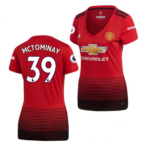 Women's Manchester United Scott McTominay Home Jersey Red